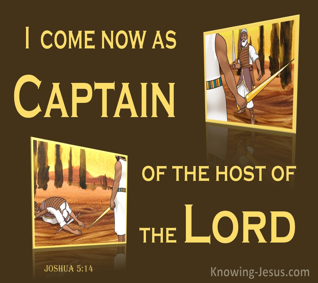 Joshua 5:14 Captain Of The Host Of The Lord (yellow)